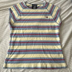 Polo by Ralph Lauren Striped Short Sleeve Tee - red white and blue